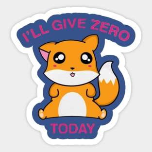 Give Zero Today Sticker